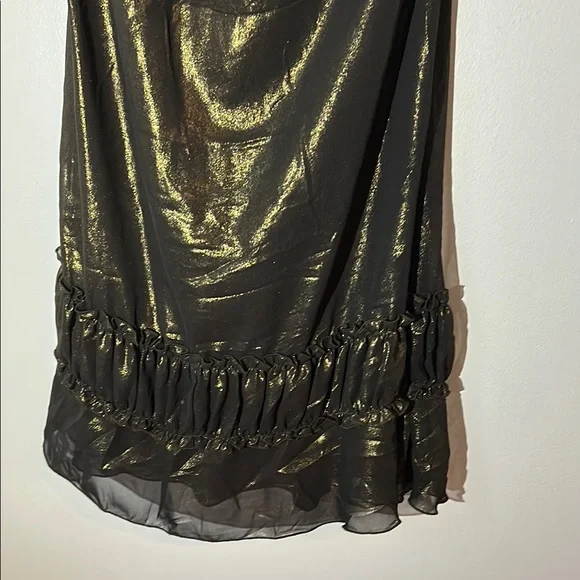 Elegant Black‎ and Gold Dress size 12 - Picture 3 of 9
